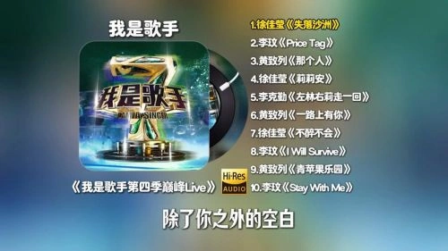 我是歌手第四季 未知 官方剧照